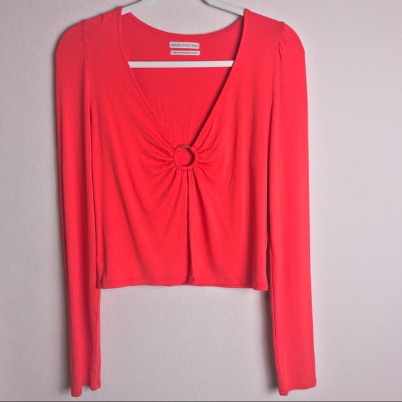 NWOT Urban Outfitters | Ring Long Sleeve Top M - Picture 4 of 5